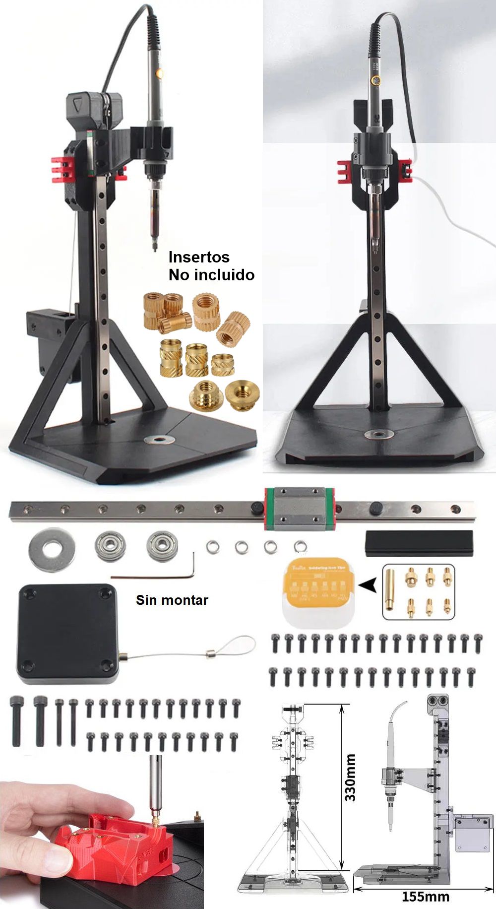 Prensa Caliente para insertos - 280-60